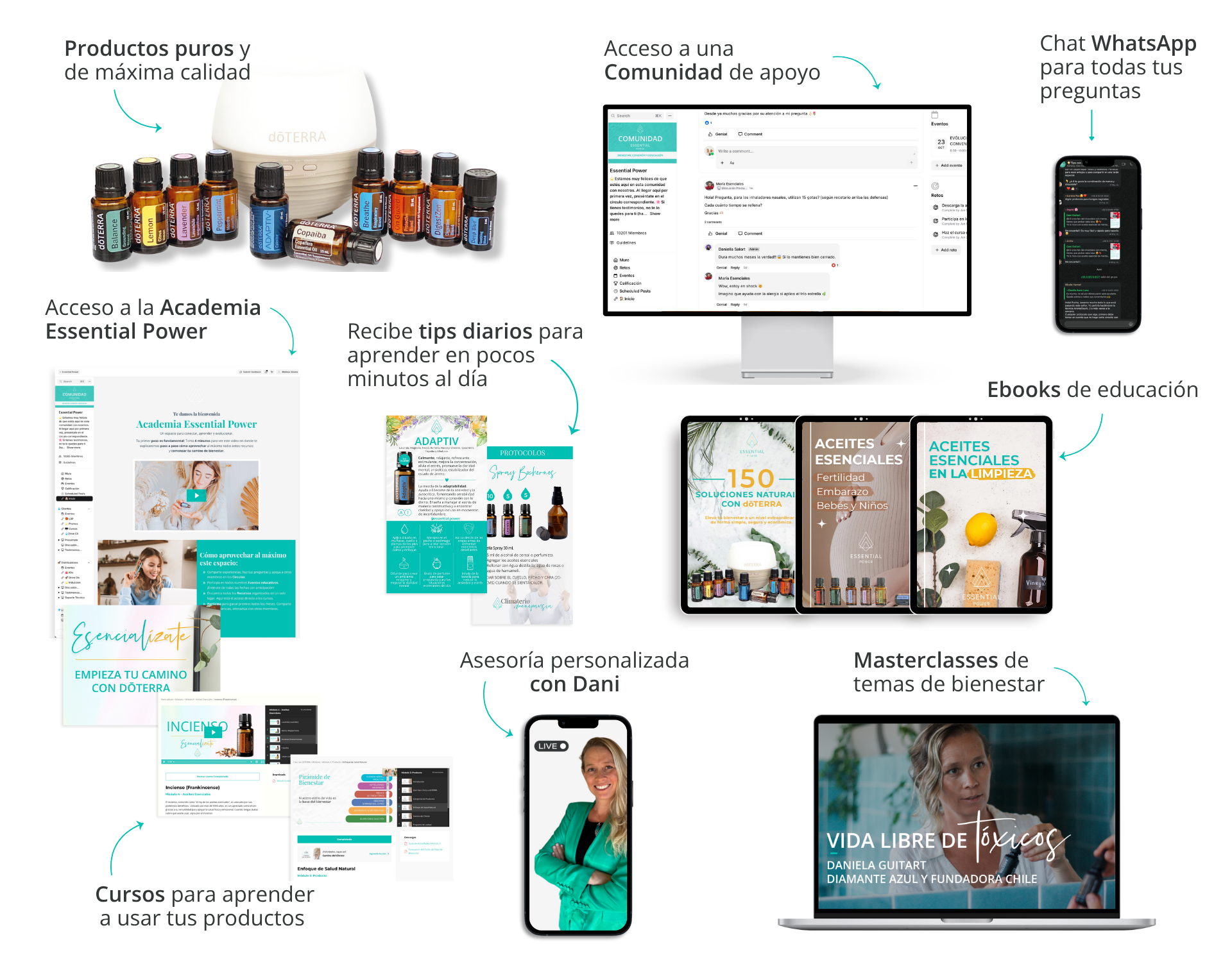 educación doterra apoyo essential power